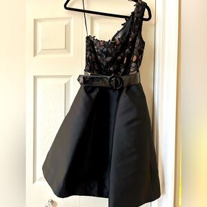 One Shoulder Lace Formal Gown